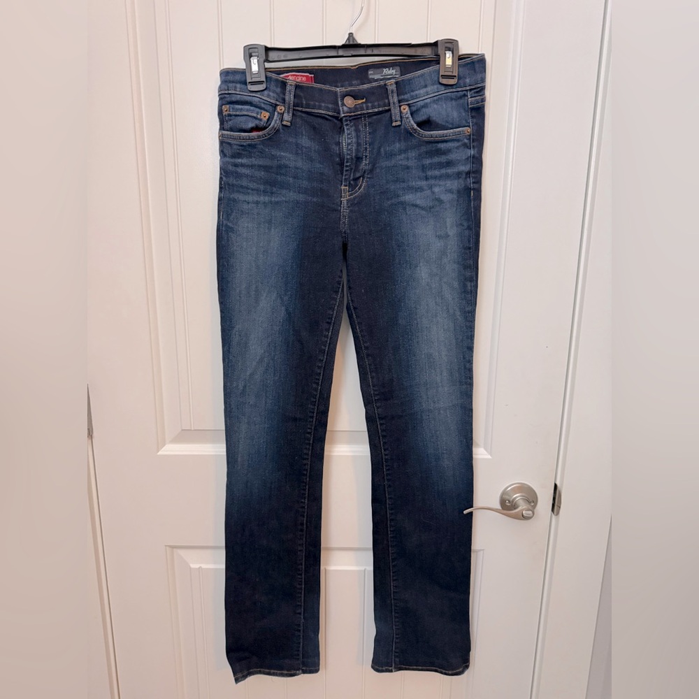 Red Engine Women's Straight Leg Jeans - Dark Blue